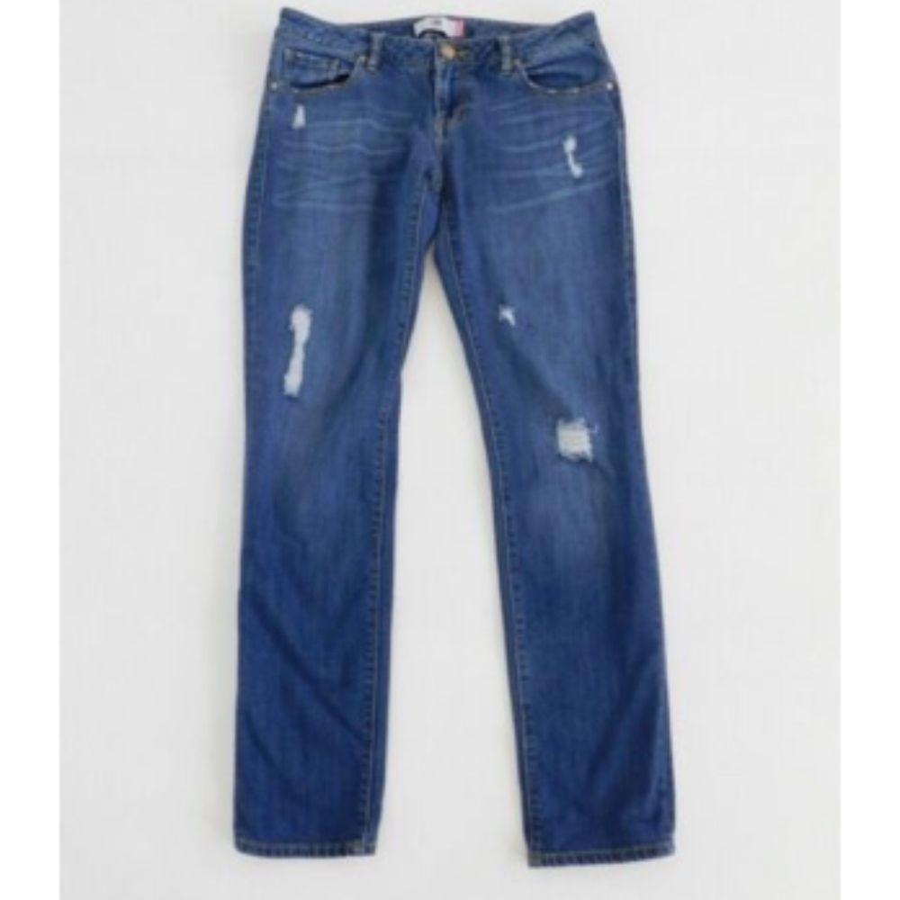 CAbi Style # 3045 Boyfriend Distressed Jeans Sz 4